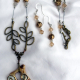 Creative Art Expressions Handmade Spring Bird Necklace & Earring Set