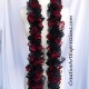 Creative Art Expressions Hand Knitted Red Black & Gray Ruffle Scarf Creative Art Expressions Hand Knitted Red Black & Gray Ruffle Scarf
