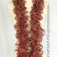 Creative Art Expressions Hand Knitted Cinnamon Ruffle Scarf