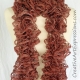 Creative Art Expressions Hand Knitted Cinnamon Ruffle Scarf