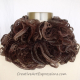 Creative Art Expressions Hand Knitted Brown Ruffle Scarf