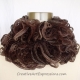 Creative Art Expressions Hand Knitted Brown Ruffle Scarf Creative Art Expressions Hand Knitted Brown Ruffle Scarf