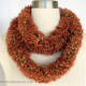 Creative Art Expressions Hand Knitted Autumn Sassy Ruffle Scarf