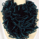 Creative Art Expressions Hand Knitted Peacock Ruffle Scarf