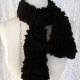 Creative Art Expressions Hand Knitted Black Ribbon Scarf Creative Art Expressions Hand Knitted Black Ribbon Scarf