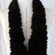 Creative Art Expressions Hand Knitted Black Ribbon Scarf Creative Art Expressions Hand Knitted Black Ribbon Scarf