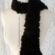 Creative Art Expressions Hand Knitted Black Ribbon Scarf Creative Art Expressions Hand Knitted Black Ribbon Scarf