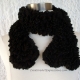 Creative Art Expressions Hand Knitted Black Ribbon Scarf Creative Art Expressions Hand Knitted Black Ribbon Scarf