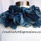 Hand Knitted Aquamarine Ruffle Scarf Hand Knitted Aquamarine Ruffle Scarf