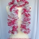 Creative Art Expressions Hand Knitted Candy Cane Ruffle Scarf Creative Art Expressions Hand Knitted Candy Cane Ruffle Scarf