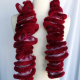 Creative Art Expressions Hand Knit Furry Red Ruffle Scarf