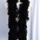 Creative Art Expressions Hand Knit Black Lace Ruffle Scarf Creative Art Expressions Hand Knit Black Lace Ruffle Scarf