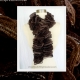 Knitted Brown Ruffle Scarf
