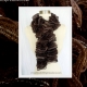 Knitted Brown Ruffle Scarf Knitted Brown Ruffle Scarf