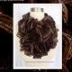 Knitted Brown Ruffle Scarf