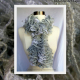 Knitted Frosty Christmas Ruffle Scarf