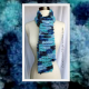 Knit Blue Skies Pom Pom Scarf