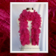 Hot Pink Lace Ruffle Scarf