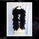 Knit Black Lace Ruffle Scarf Knit Black Lace Ruffle Scarf