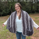 Sea Breeze Pocket Shawl in Anthracite Adult Regular