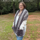 Sea Breeze Pocket Shawl in Anthracite Adult Regular