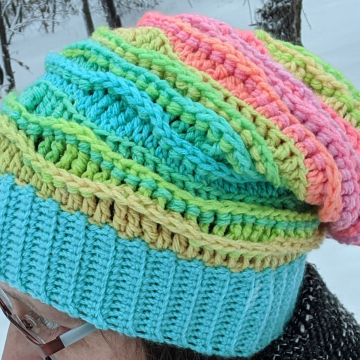 Coral Reef Slouchy Sea Breeze Hat