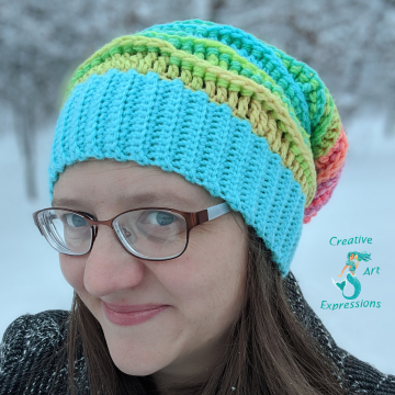 Coral Reef Slouchy Sea Breeze Hat