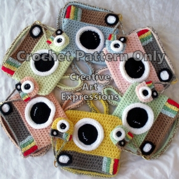 Camera Purse & Miniature Camera Purse Crochet Pattern