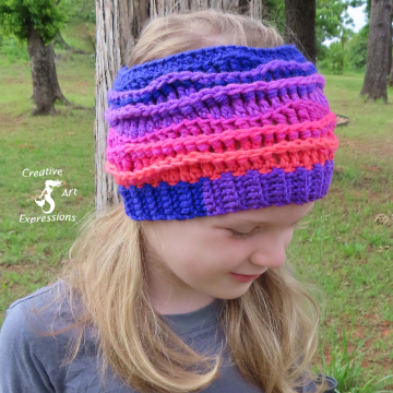 Sea Breeze Headband in Flamingo Bay Child 2-5 yrs