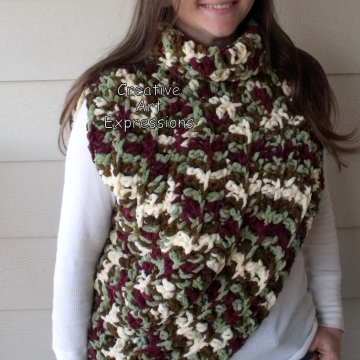 Katniss Cowl Inspired, Everdeen Huntress Cowl, Scarf,