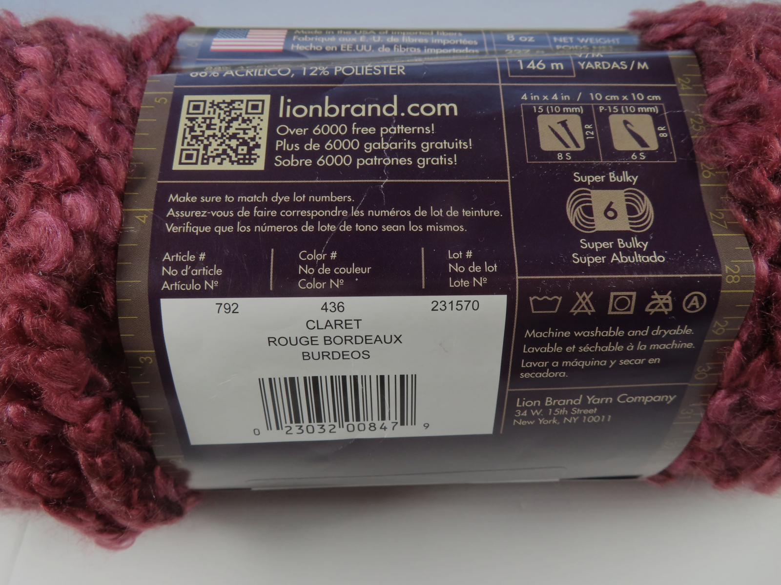 Lion Brand Homespun Think & Quick Yarn