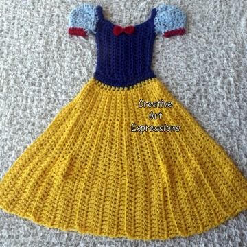 Princess Dress Blankets Crocheted