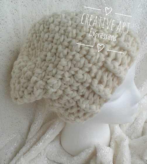 Slouchy Chunky Hat in Fisherman Adult Teen