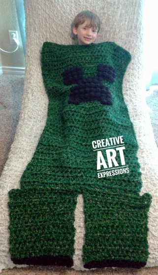 MOB Gamer Blanket in Forest Child Size 