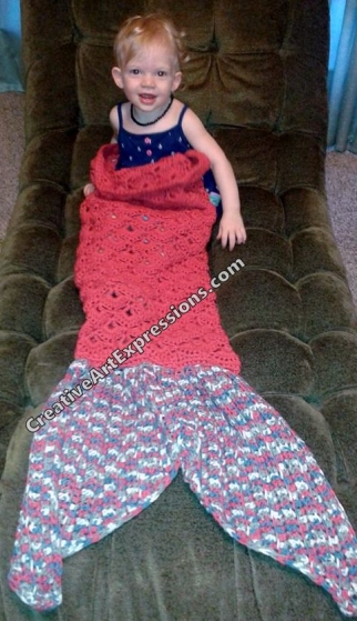 Crocheted Mermaid Towel
