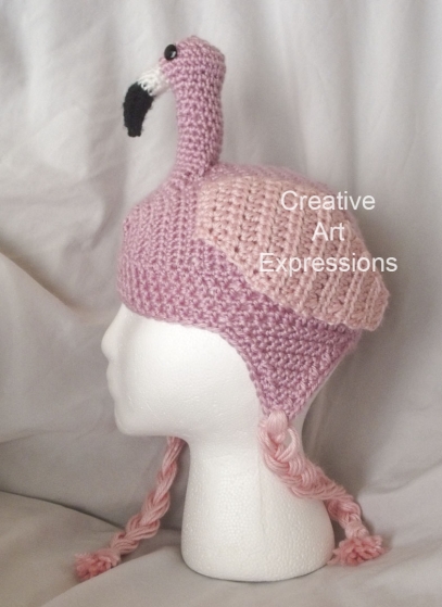 Pink Flamingo Hat Child 5-7