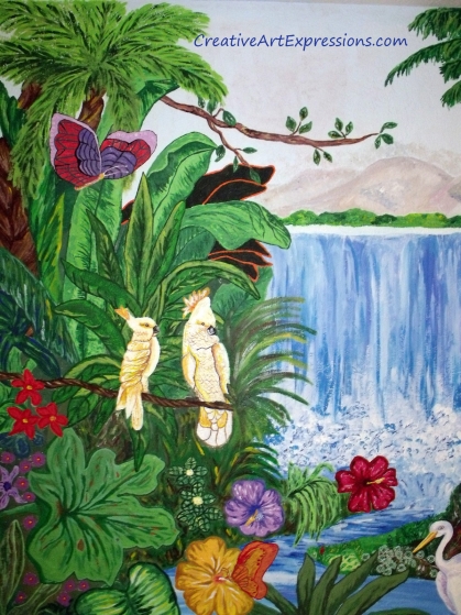 Butterfly finished, white birds finished, leaves on branch added. Finished! 8-10-13 Butterfly finished, white birds finished, leaves on branch added. Finished! 8-10-13