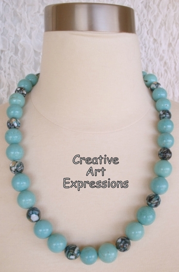 Handmade Ocean Chunky Necklace-Gifted