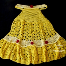 Yellow Princess Dress Blanket Child Large dscf2993c.jpg