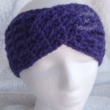 Head Band Twisted in Grape dscf3093c.jpg