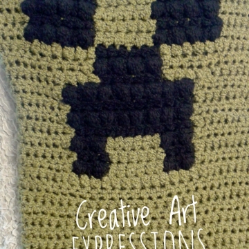 MOB Gamer Blanket, Adult Teen Blanket,Crocheted MOB Blanket, Light Green, Gamer Blanket MOB Gamer Blanket, Adult Teen Blanket,Crocheted MOB Blanket, Light Green, Gamer Blanket