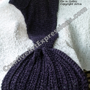 Mermaid Blanket Adult/Teen Momma Fin in Gothic