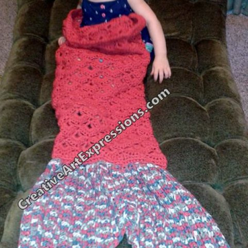 Crocheted Mermaid Towel