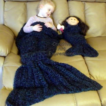 Toddler/Preschool & Doll Mermaid Blankets