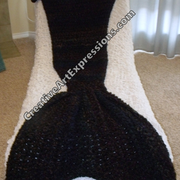 Thick Merman Blanket in Tartan Stripes