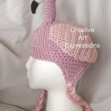 Pink Flamingo Hat Child 5-7