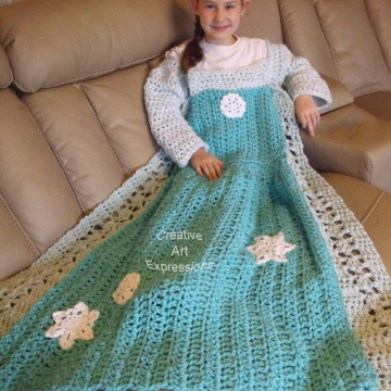 Ice Princess Dress Blanket Child Large