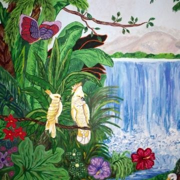 Butterfly finished, white birds finished, leaves on branch added. Finished! 8-10-13 Butterfly finished, white birds finished, leaves on branch added. Finished! 8-10-13