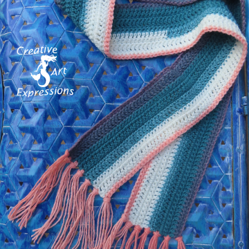 Free Beginner Scarf Crochet Pattern PDF Downloadable Pattern, Video Tutorials, Crochet Pattern, Adult Teen, Video Tutorials