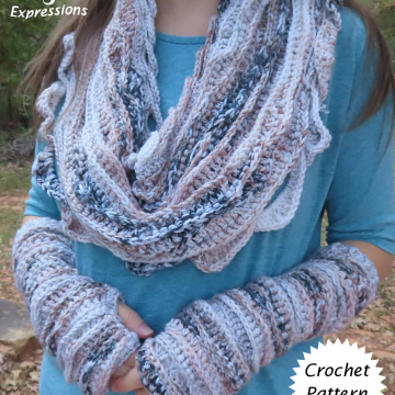 Sea Breeze Infinity Scarf & Fingerless Gloves Crochet Patterns for Adult Teen, PDF Downloadable Pattern, Video Tutorials, Sea Breeze Collection, Handmade Fashion, Mermaid at Heart, Ocean Crochet, Unique Sea Breeze Infinity Scarf & Fingerless Gloves Crochet Patterns for Adult Teen, PDF Downloadable Pattern, Video Tutorials, Sea Breeze Collection, Handmade Fashion, Mermaid at Heart, Ocean Crochet, Unique